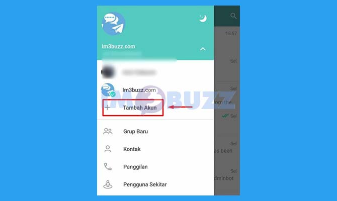 Tap Tambah Akun Telegram