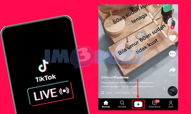 Buat Video Baru di TikTok Untuk Masuk ke Siaran Langsung