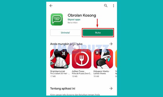 Buka Aplikasi Obrolan Kosong