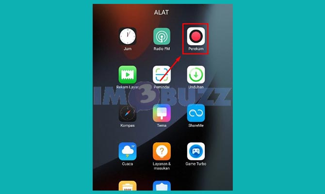 Buka Fitur Perekam di HP