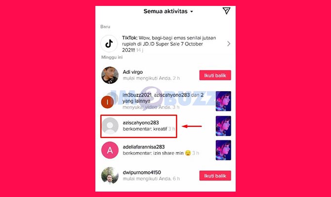 Buka Komentar TikTok Untuk Balas Dengan Tag Nama