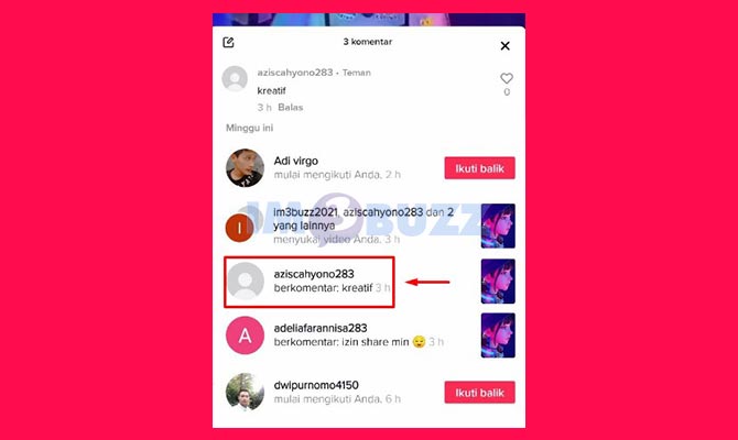 Buka Komentar TikTok Untuk Balas Dengan Video