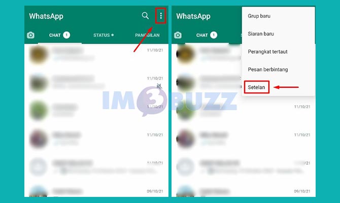 Buka Menu Pengaturan Whatsapp