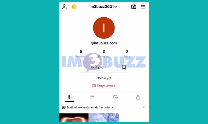 Buka Profil TikTok Untuk Bagikan Link Grup WA