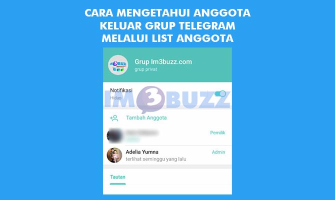 Cara Mengetahui Anggota Keluar Grup Melalui Daftar Anggota