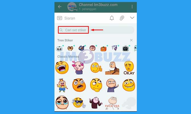 Cari dan Simpan Stiker di Telegram