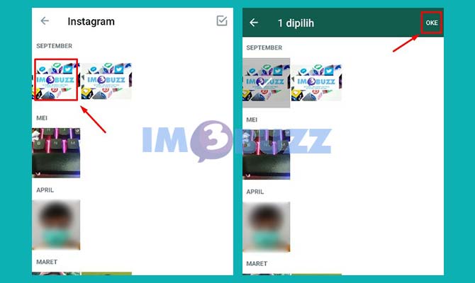 Cari foto di Galeri Untuk Dikirim Sekali Lihat di Whatsapp