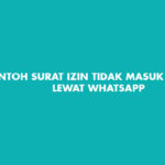 Contoh Surat Izin Tidak Masuk Sekolah Lewat Whatsapp