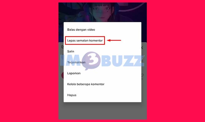 Ketuk Lepas Sematan Komentar