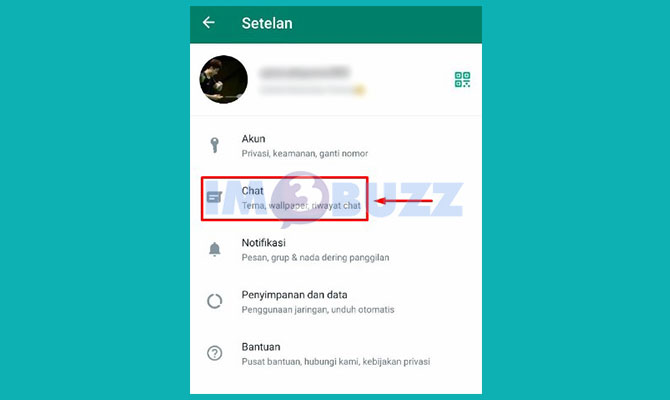 Ketuk Opsi Chat Whatsapp