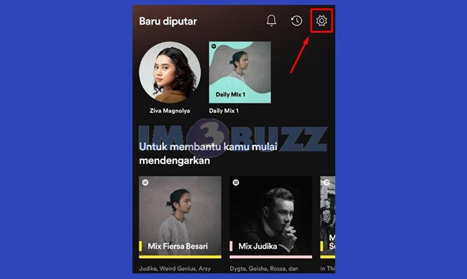 Masuk ke Menu Pengaturan Spotify