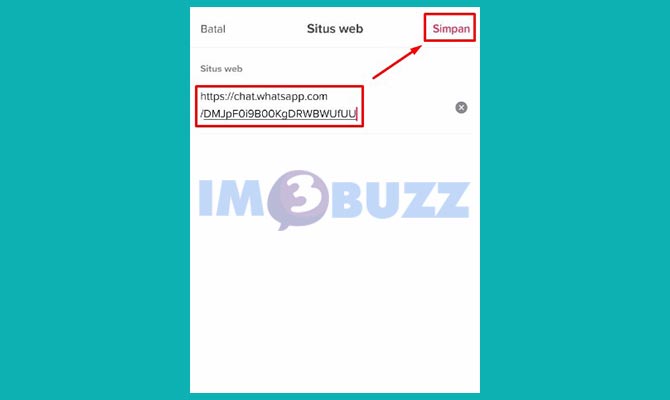 Masukkan Link Grup Whatsapp di Grup TikTok