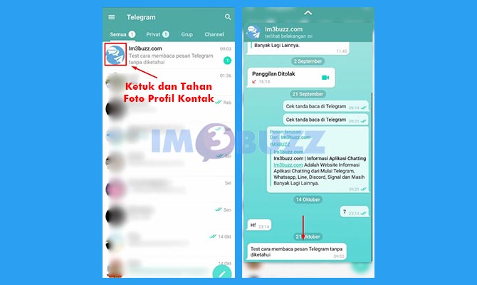 Membaca Isi Chat Tanpa Diketahui Melalui Profil