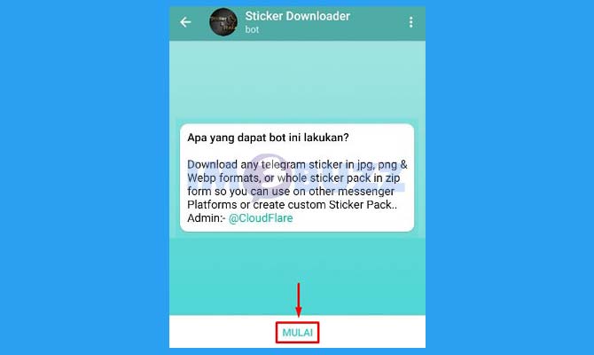 Mulai Obrolan Dengan Bot