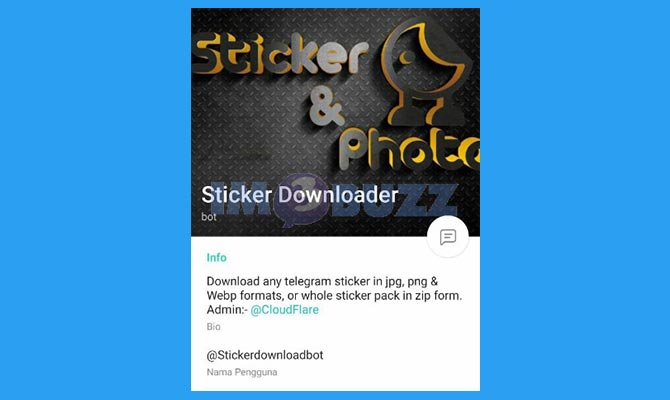 Nama Bot Pengubah Stiker Jadi Gambar