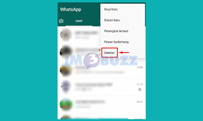 Pilih Menu Setelan WA Untuk Menonaktifkan Centang Biru