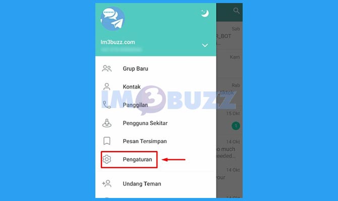 Pilih Pengaturan Telegram