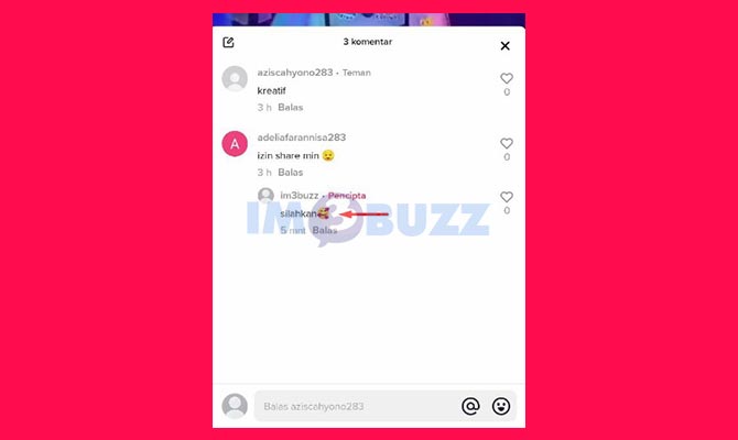 Selesai Membalas Komentar TikTok Dengan Tulisan