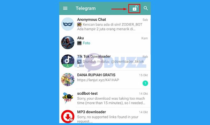 Selesai Mengunci Percakapan Telegram di HP