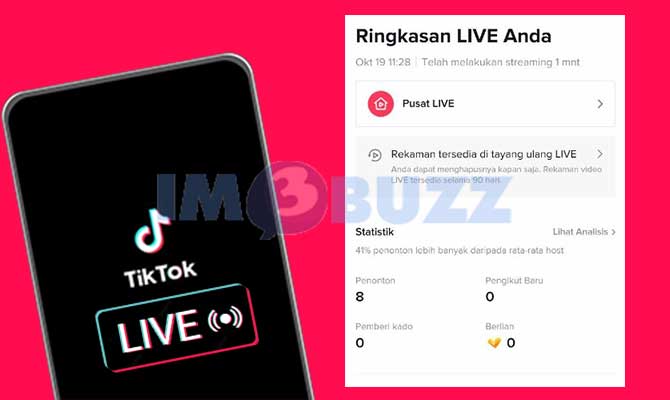 Selesai Siaran Langsung di TikTok