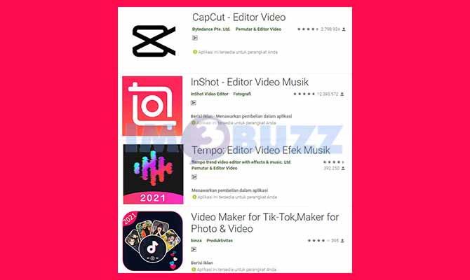 Aplikasi Edit Video Trend Untuk TikTok