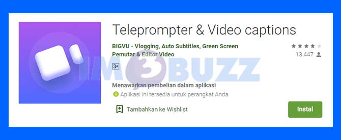 BIGVU Aplikasi Telepromter