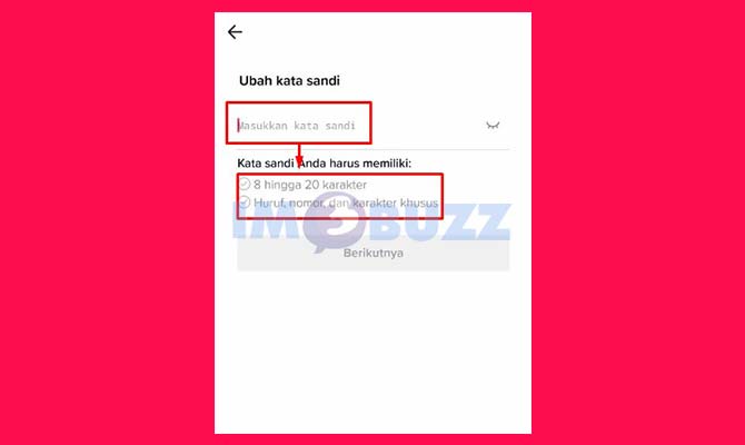 Buat Kata Sandi TikTok