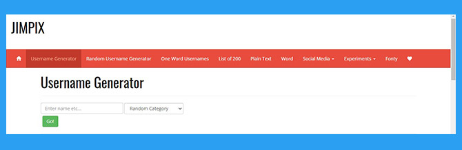 JIMPIX Situs Username Generator Telegram