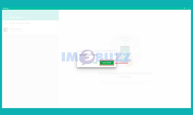 Lakukan Unblock di Whatsapp Web