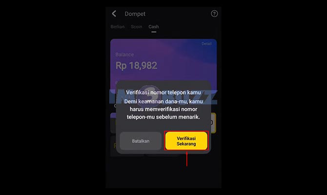 Lakukan Verifikasi Nomor Snack Video