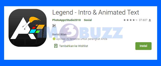 Legend - Teks Animasi