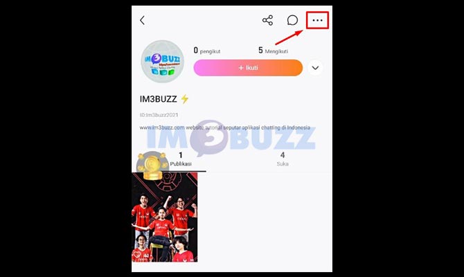 Masuk ke Menu Lainnya di Profil