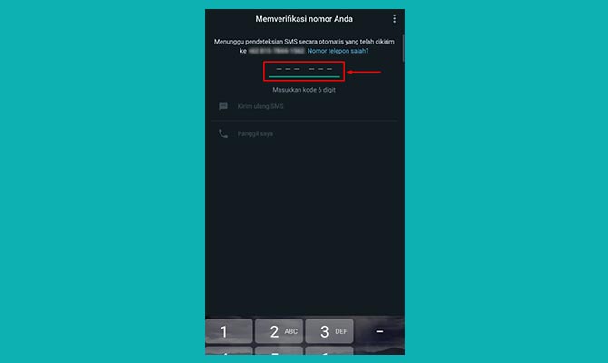 Masukkan Kode Verifikasi Login