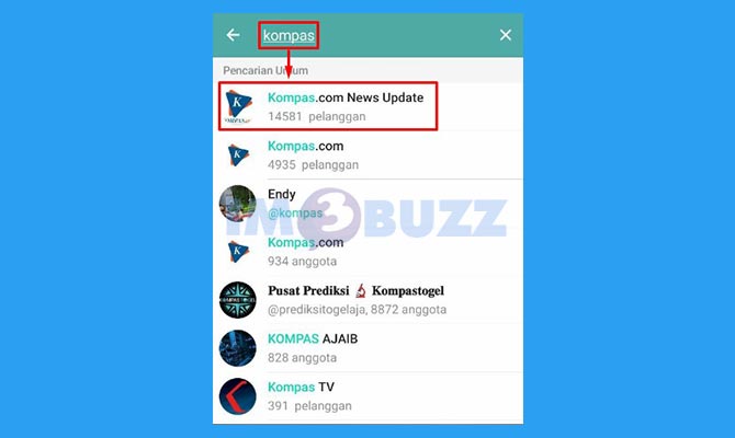 Mencari Channel Berita di Telegram