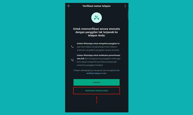 Pilih Metode Verifikasi