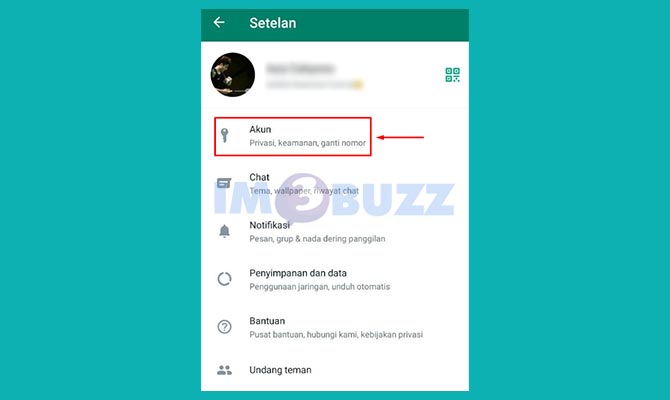 Pilih Opsi Akun Whatsapp