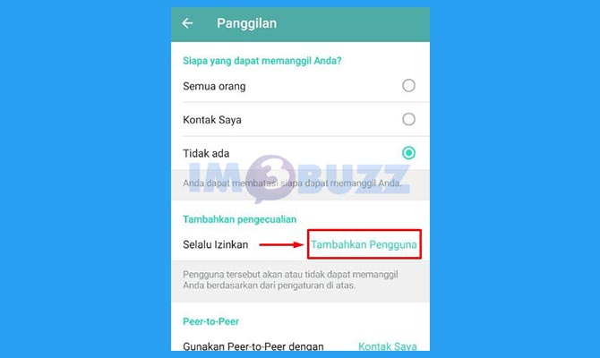 Tap Tambahkan Pengecualian