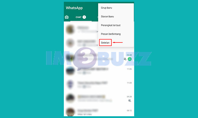 Buka Setelan Whatsapp di Android atau iPhone