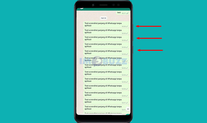Lakukan Screenshot di Whatsapp