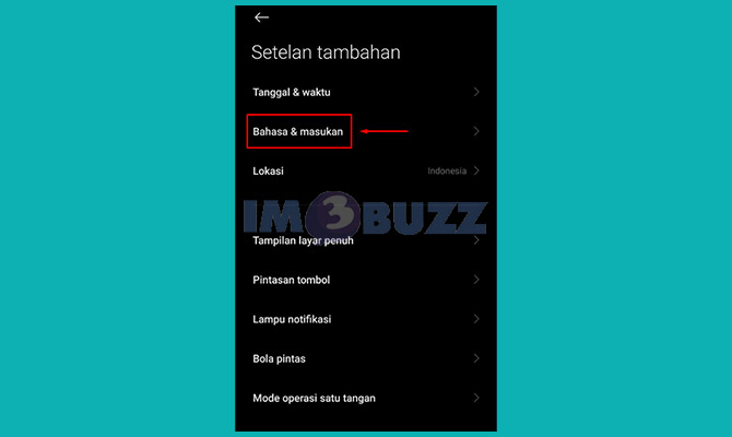 Pilih Bahasa & Masukkan