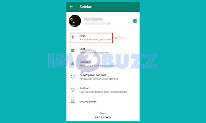 Pilih Menu Privasi WA