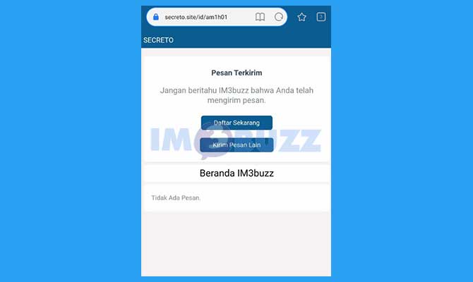 Selesai Kirim Pesan Secreto di Telegram