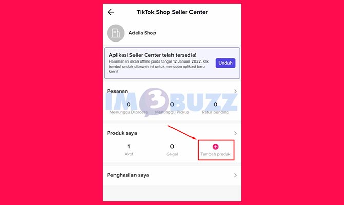 Tambahkan Barang di Toko TikTok