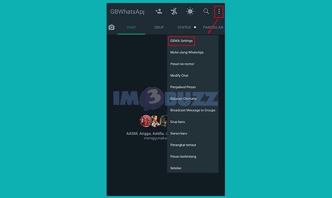 Buka Pengaturan GB Whatsapp