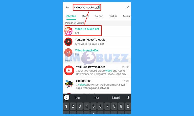 Cari Bot Mengubah Video Jadi Audio