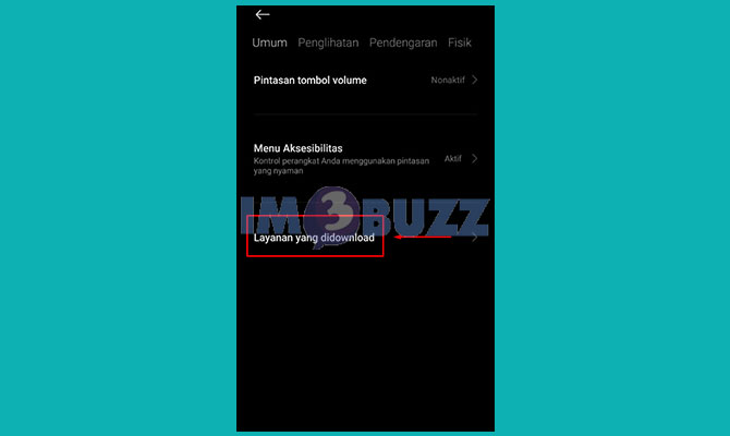 Ketuk Layanan Yang Didownload