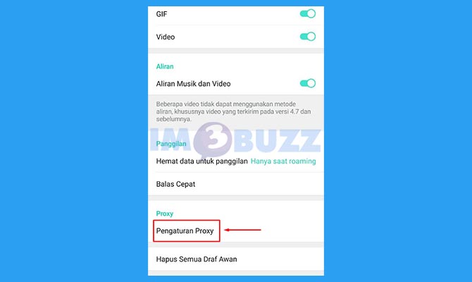 Masuk ke Pengaturan Proxy