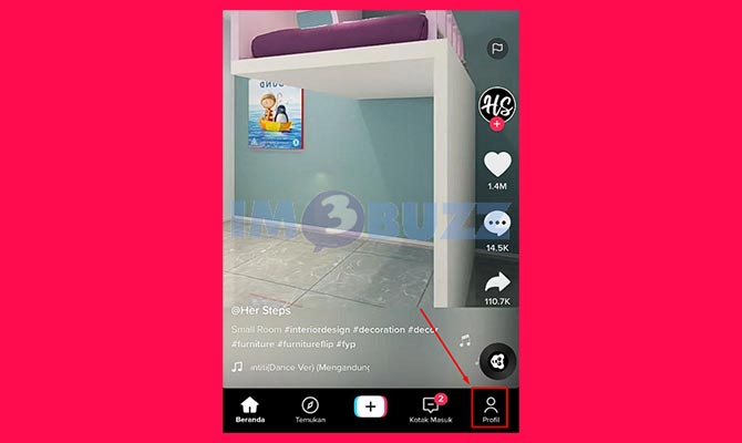 Masuk ke Profil TikTok