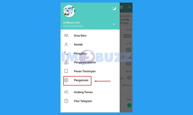 Pilih Pengaturan Telegram