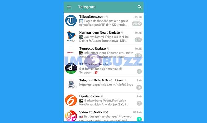 Buka Aplikasi Telegram Untuk Cari Bot